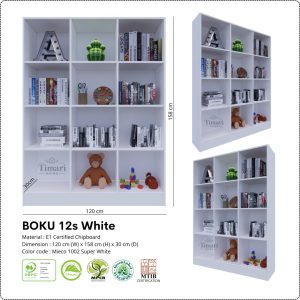 Bookshelf BOKU Series 12s White
